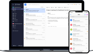 email on computer and phone app